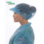 ISO13485 Disposable Nonwoven Peak Cap Hat For Workshop