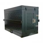 Black Heavy Duty Strong Anxiety Aluminium Collapsible Dog Kennel for sale