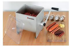 China 4.2 Gallon Manual Stainless Steel Meat Mixer Rust Resistant With Removable Paddle supplier