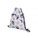 Personalised Ladies Gym Drawstring Backpack Custom Cinch Sacks for sale