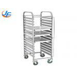 RK Bakeware China Foodservice NSF Custom 800 600 Revent Oven Baking Tray Trolley Food Trolley With Pan Stainless Steel for sale
