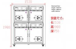 China 1410*840*1900mm Controlled Oxygen Pet ICU Cage supplier
