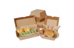 China Custom Printed Fast Food Boxes Disposable Food-Grade Containers for Hamburger Takeaway supplier