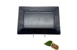 China OEM Home Rectangle Melamine Plates Melamine Matte Black Kitchen Plates supplier