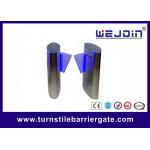 Fingerprint access control system automatic flap barrier gate for sale