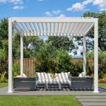 Roof Louvered Modern Aluminum Pergola Rustproof UV Resistant for sale