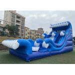0.55mm PVC Backyard 15ft Inflatable Water Slides With Pool for sale