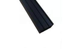 China Black Aluminum Extruded Channel Structural Curtain Track Building Materials supplier