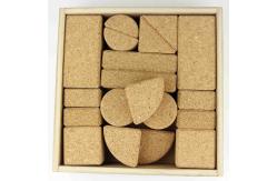 China PROP65 Custom Cork Building Blocks Toys Antibacterial Odourless supplier