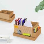 FSC Office Cork Desk Organizer Storage Box Dampproof Impermeable for sale