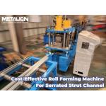 15Kw Strut Channel Roll Forming Machine Hydraulic Punching And Adjustable Guide System for sale