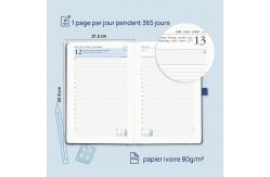 China Academic Planner Black Customisable Daily Weekly Planner Vertical Layout supplier