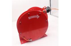 China Retractable static grounding earthing enclosed cable reel for tank trucks 15m 30m supplier