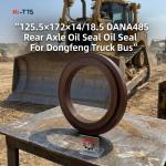 DANA 485 Rear Hub Oil Seal OE 3104081-ZM01A 125.5×172×14/18.5 OEM-Grade Precision Rear Axle Seal For Dongfeng Tianjin Heavy Truck Bus Aftermarket Replacement for sale