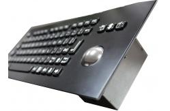 China 82 Keys Industrial Metal Mechanical Keyboard With 800 DPI Optical Trackball supplier
