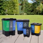 Treadle Type Sorting Trash Can Dry And Wet Twin Sorting Garbage Can for sale