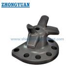 Casting Steel Bolt Anchorage Staghorn Dock Bollard Ship Mooring Equipment for sale