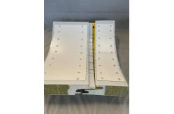 China Waterproof Rockwool Round Sandwich Panel Corner Warehouse building supplier