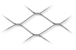 China Hand Woven Stainless Steel Wire Rope Mesh , Flexible Wire Mesh Netting Durable supplier