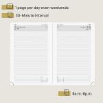 Hardcover Blue 2023 Daily Planner , Monthly Weekly Schedule 1 Page Per Day Planner