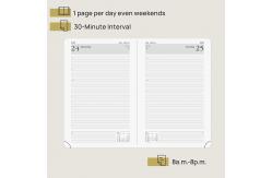 China Custom Daily Weekly Schedule Yearly Agenda A5 Hardcover Planner 2023 In Bordeaux supplier