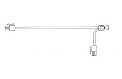 China ATM Spare Parts  445-0728030 DUAL DC POWER HARNESS, 500MM supplier