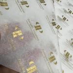 Custom Gold White Gift Wrapping Paper For Birthday Wedding 70 X 50cm for sale