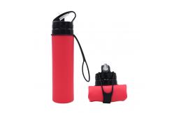 China Portable Multifunction 600ml Collapsible Silicone Water Bottle supplier