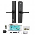 Ce Hidden Key Hole 508dpi Biometric Fingerprint Door Lock Smart Door Handle Lock for sale