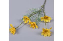 China Decorative Fabric Five Heads Artificial Daisy Branches 50cm Length supplier