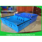 Customzized Mesh Plastic Food Crates with Ergonomic handles or handgrips