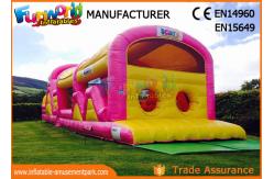 China Interesting Inflatables Obstacle Course For Amusement Park / Fun City supplier