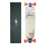 41inch Long Deck Skateboard 9layers Chinese Maple Purple Painting Truck for sale