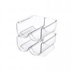 Ultra Modern Wine Odm Storage Holder Rack Crystal Clear For 2 Bottle for sale