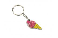 China Pantone Enamel Ice Cream Key Chain Zinc Alloy Cute Car Keychains supplier