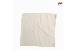 China Non Speckled Lint Free Square Cotton White Towel Rags For Ship Cleaning supplier