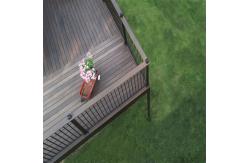 China Aluminum Railing with Customizable Horizontal Slat Design for Pool and Yard supplier