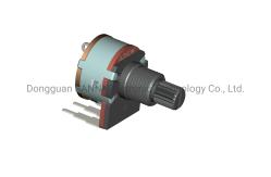 China RV16801NS Rotary Potentiometer Round Shape Vertical Mounting With Rotary Switch supplier