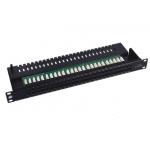 Professional 110 IDC / Krone IDC Cat3 Patch Panel , 25 / 50 Port Voice Patch Panel 6P4C for sale