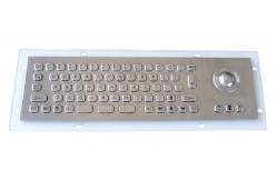 China Water resistant PS2 , USB  Industrial Keyboard With Trackball numberic keypad and Fn keys supplier