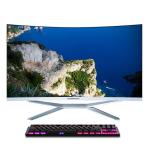 23.6 Inch Monoblock Curve Screen I3 I5 I7 SSD 128G 256G 512G Desktops Computer All In One PC Gamer PC for sale