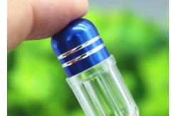 China Green 2ml Mini Plastic Bottle With Metal Cap Bullet Shell supplier