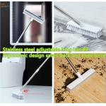2 Pack Floor Scrub Brush With Long Handle Stiff Bristle
