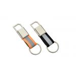 Canvas Strap Metal Keychain Holder Small Metal Snap Hook Key Ring for sale