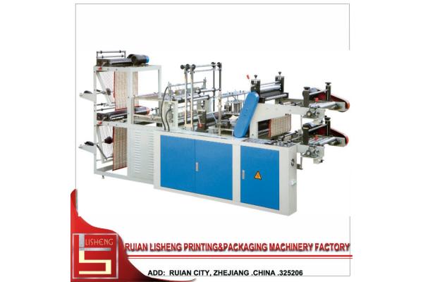 Two - layer Rolling Automatic Bag Making Machine For Vest / Flat Bags