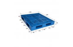 China 100% Recycled One Way Plastic Pallets Blue Plastic Reusable Pallets supplier