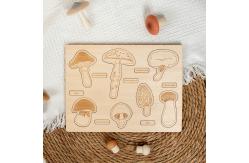 China 2 To 4 Years Mushroom Cognition Board Baby Developmental Exercises Hands On Ability supplier