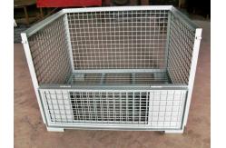 China Powder Coated Wire Mesh Pallet Cage For Logistics / Distribution Center supplier