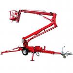 60 Ft Towable Boom Lift Trailer Mounted Boom For Construction And Maintenance