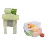 PLA 50mic Biodegradable And Compostable Bags With T Shirt Handle for sale